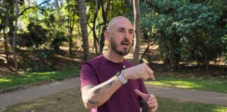 Aula em movimento: parque vira sala de aula e professor mostra como áreas verdes mudam a cidade